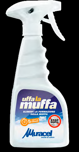 ANTIMUFFA SPRAY PER TUTTE LE SUPERFICI "UFFALAMUFFA" MURACEL 500ML